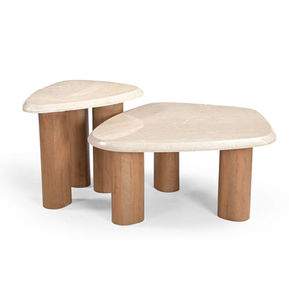 Tavolino Nuvé Botticino Marmo Naturale 60cm Starfurn