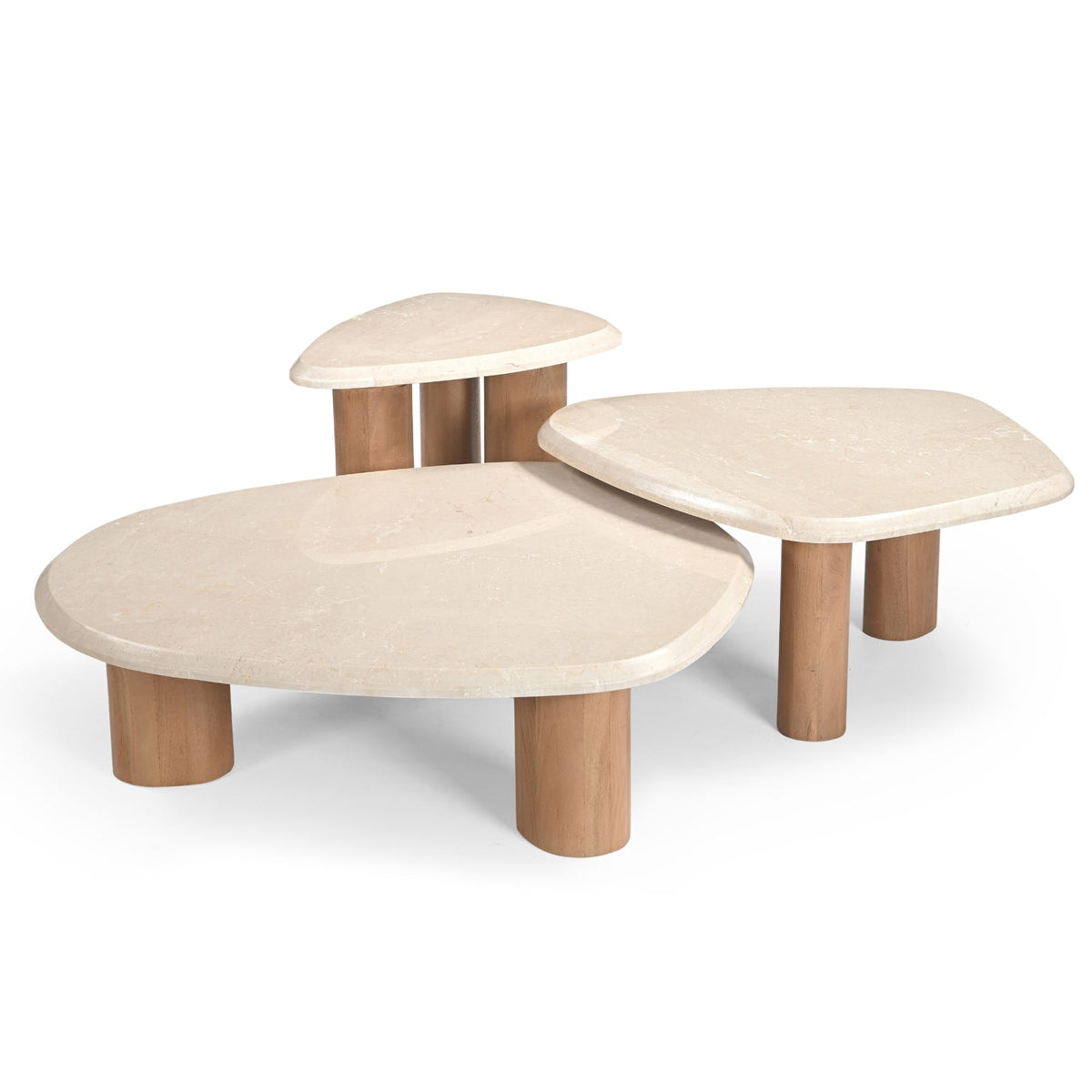Tavolino da salotto Nuvé Botticino Marmo Naturale 84cm Starfurn