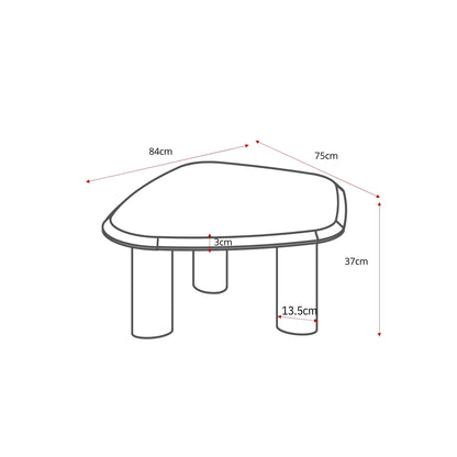 Tavolino da salotto Nuvé Botticino Marmo Naturale 84cm Starfurn