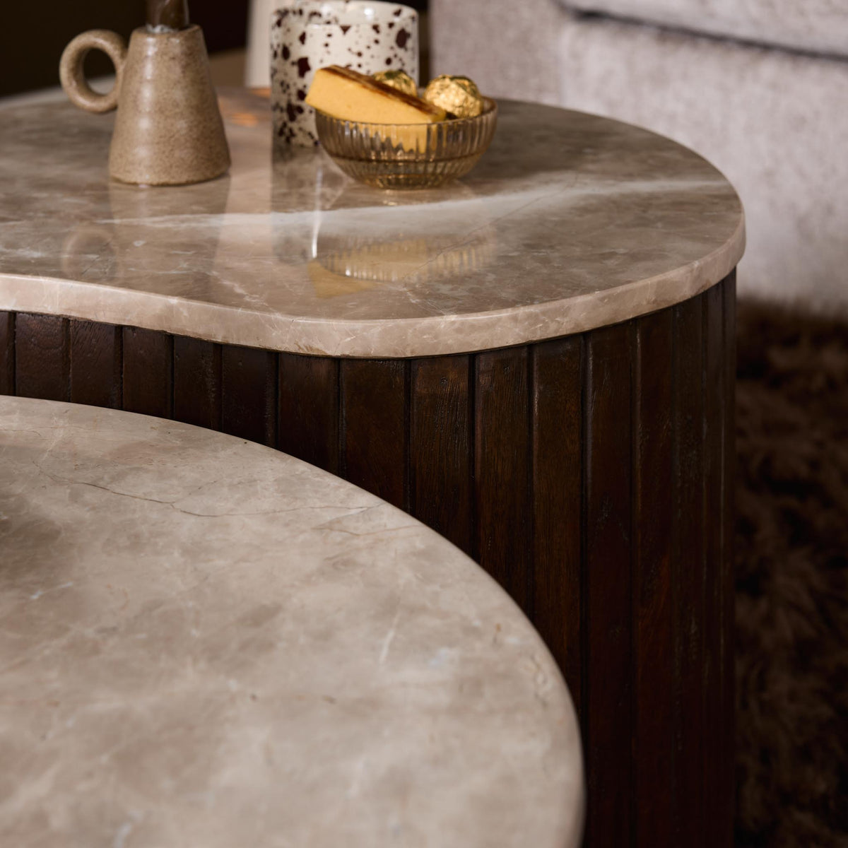 Tavolino da salotto Nomi in legno di mango marrone 84 cm Starfurn