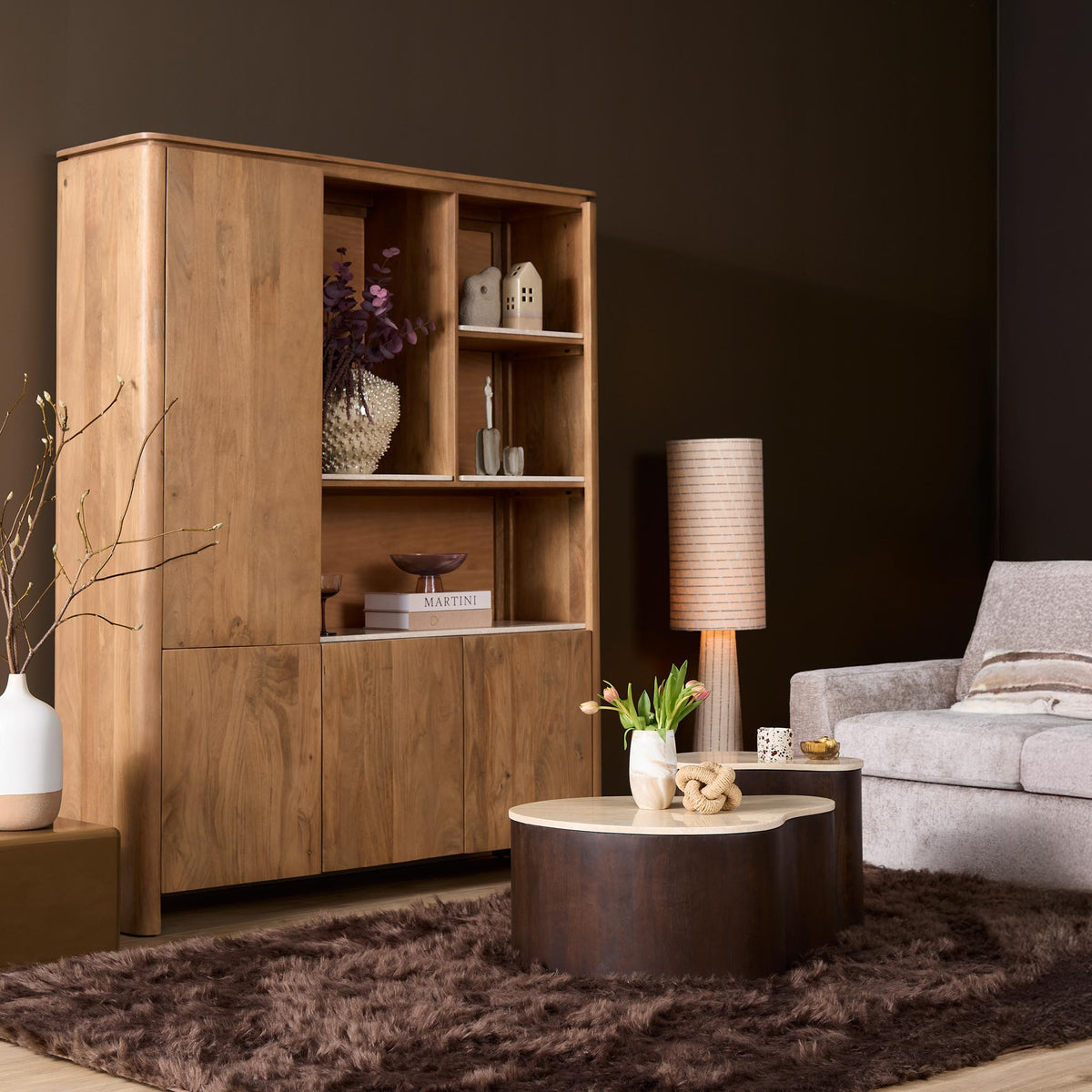 Tavolino da salotto Nomi in legno di mango marrone 84 cm Starfurn