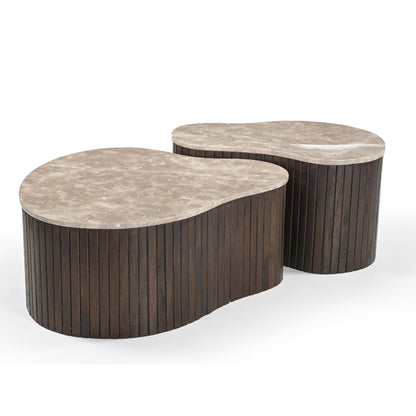 Tavolino Nomi Legno di Mango Marrone 70cm Starfurn