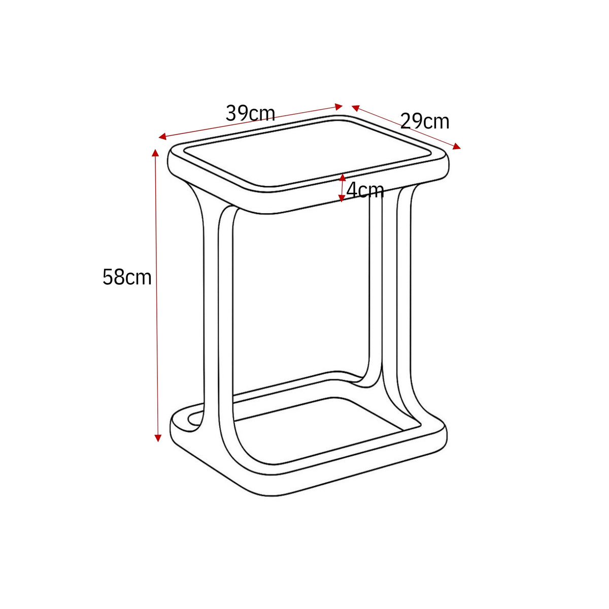 Tavolino da salotto Elias Bianco 60cm Starfurn
