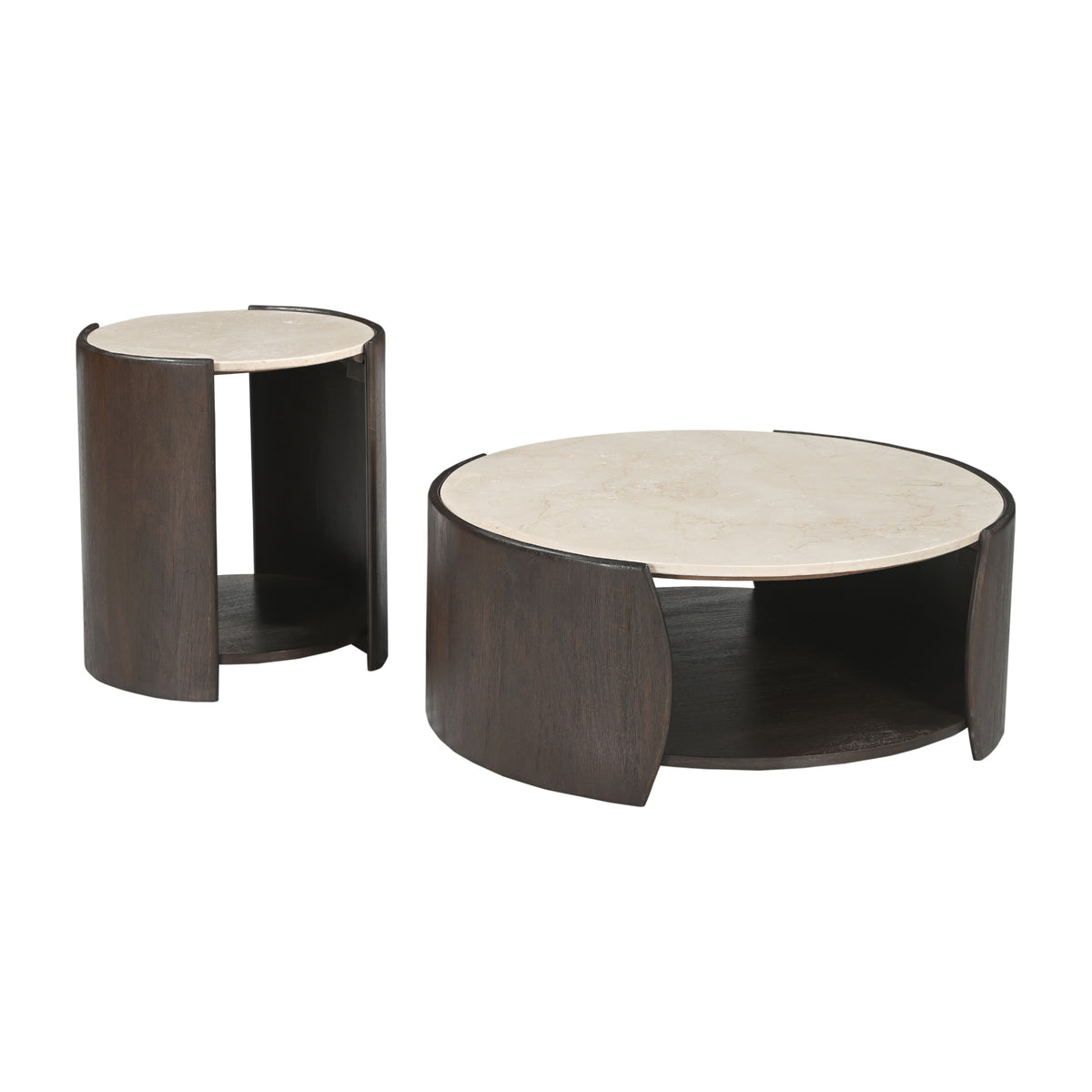 Tavolino Rune Botticino Marmo 80cm Starfurn