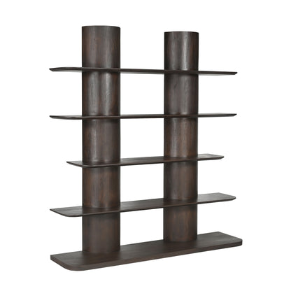 Libreria Finn in legno di mango marrone, 180 cm, Starfurn