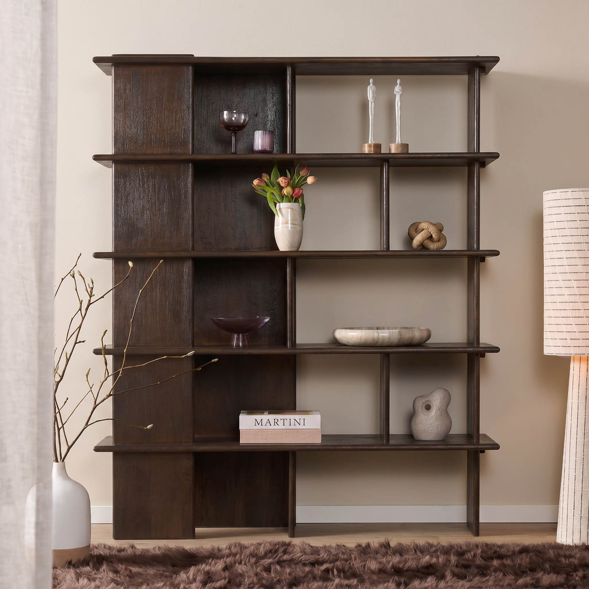 Mobile da parete Lina Legno di mango Marrone 150cm Starfurn