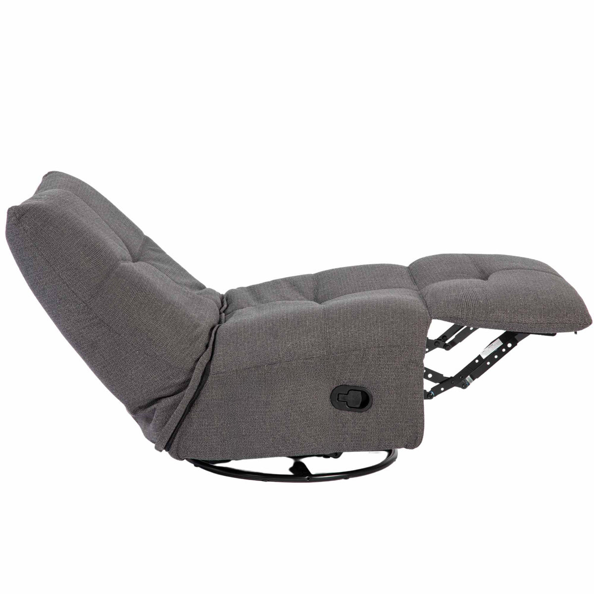 Poltrona relax Lazy in tessuto grigio scuro Starfurn