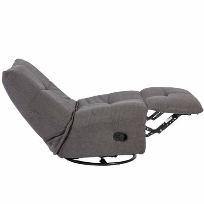 Poltrona relax Lazy in tessuto grigio scuro Starfurn