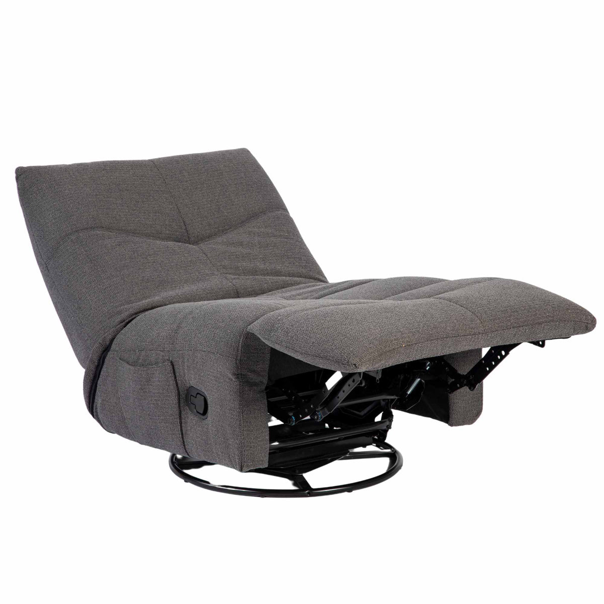 Poltrona relax Lazy in tessuto grigio scuro Starfurn