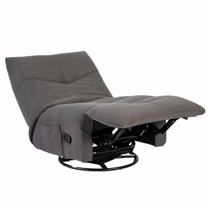 Poltrona relax Lazy in tessuto grigio scuro Starfurn