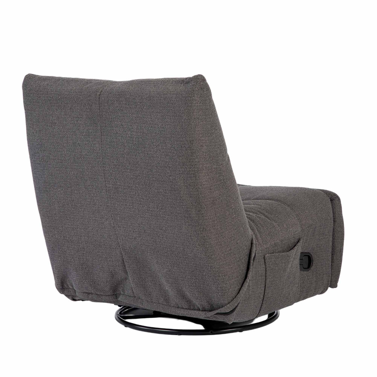 Poltrona relax Lazy in tessuto grigio scuro Starfurn