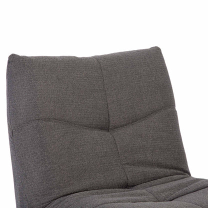 Poltrona relax Lazy in tessuto grigio scuro Starfurn