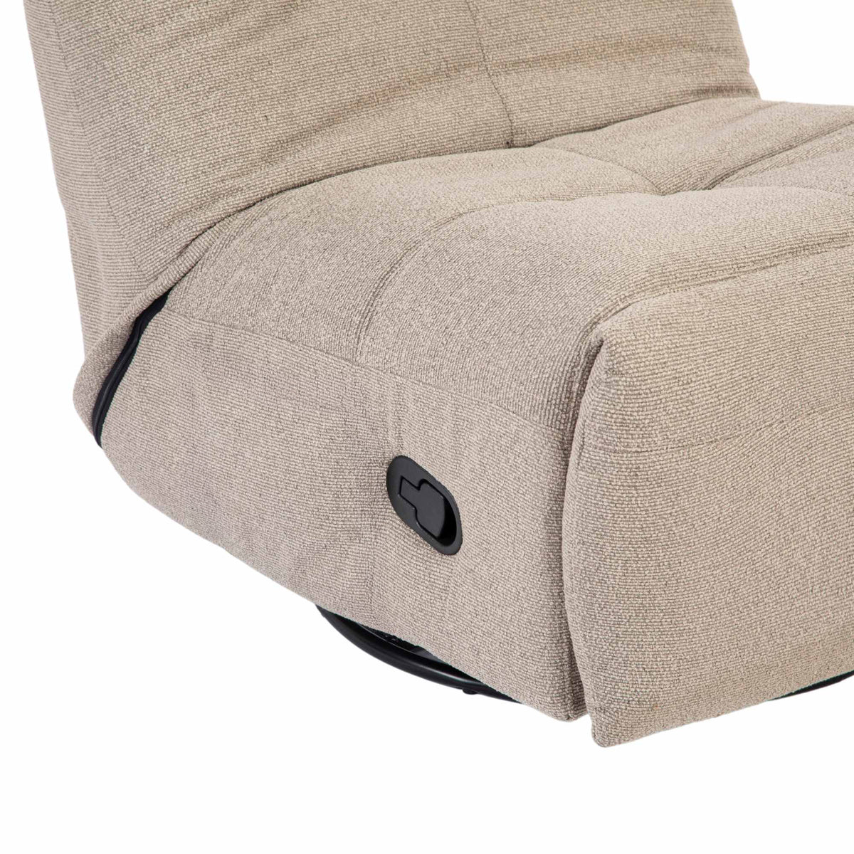 Poltrona relax Lazy in tessuto taupe Starfurn