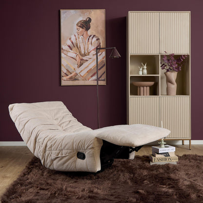 Poltrona relax Zen Tessuto Beige Starfurn