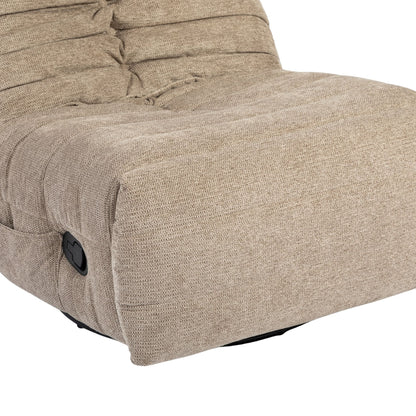 Poltrona relax Zen in tessuto taupe Starfurn