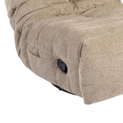 Poltrona relax Zen in tessuto taupe Starfurn