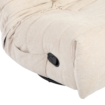 Poltrona relax Zen in tessuto taupe Starfurn