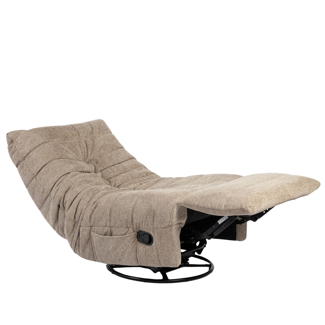 Poltrona relax Zen in tessuto taupe Starfurn