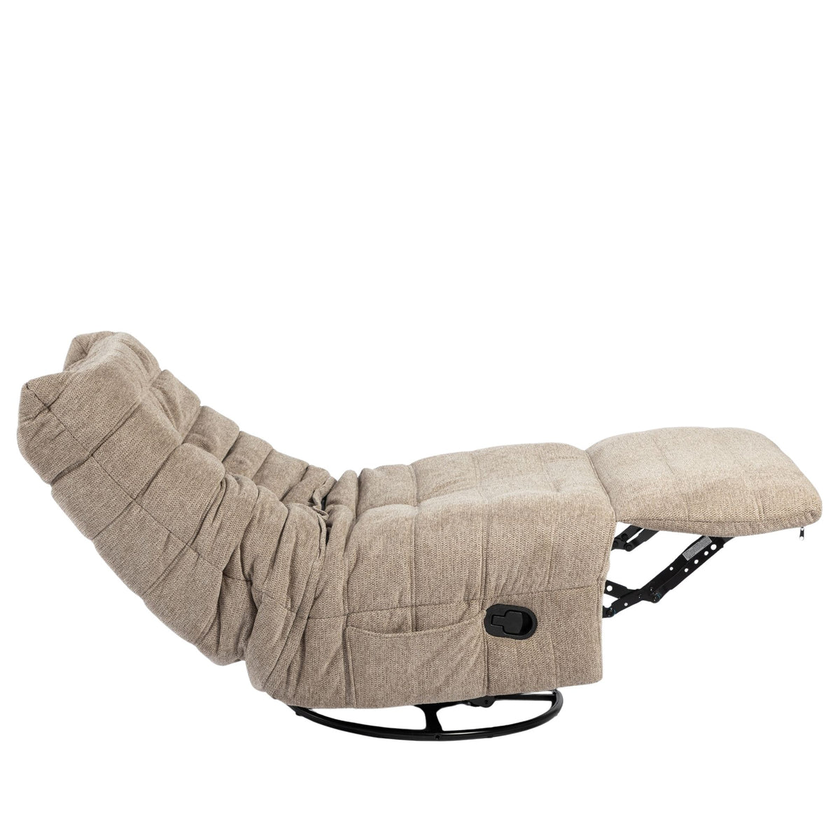 Poltrona relax Zen in tessuto taupe Starfurn