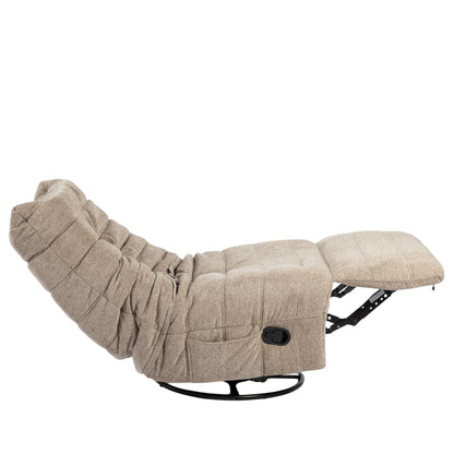 Poltrona relax Zen in tessuto taupe Starfurn
