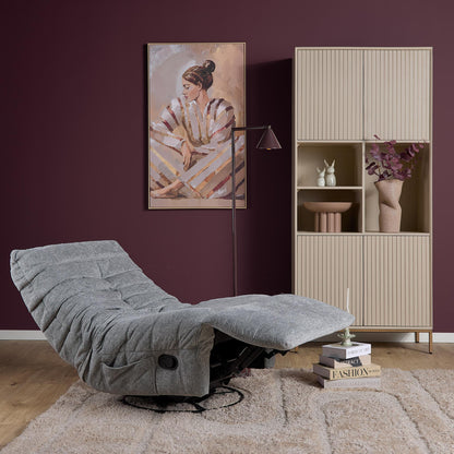 Poltrona relax Zen Tessuto Grigio Starfurn