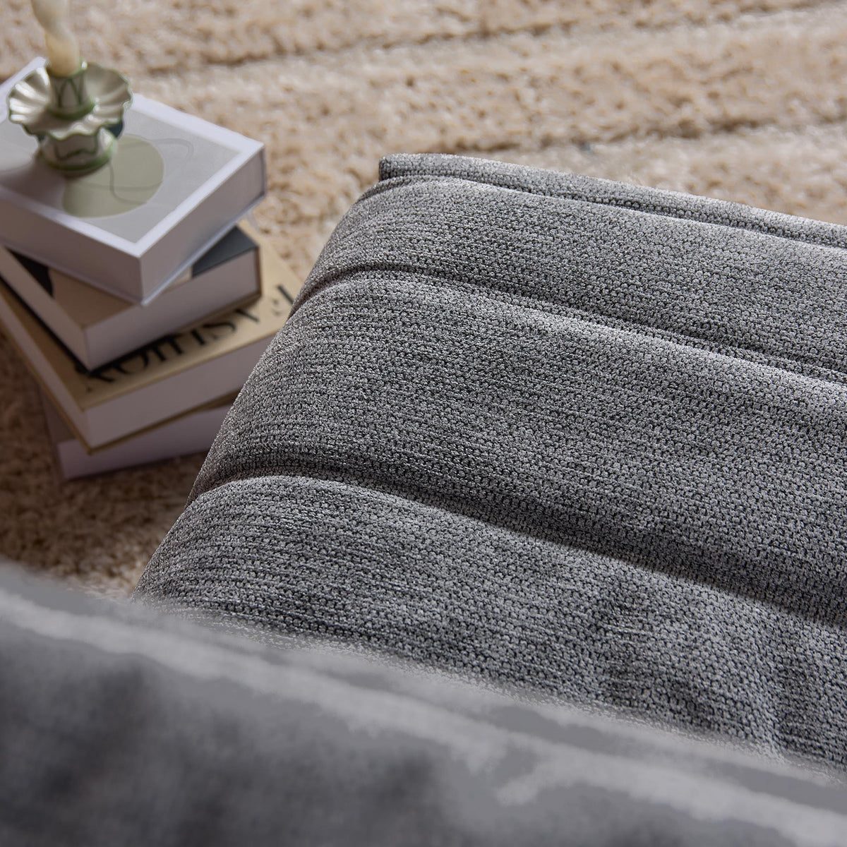 Poltrona relax Zen Tessuto Grigio Starfurn