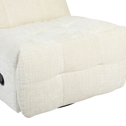 Poltrona relax Chill in tessuto bianco sporco Starfurn