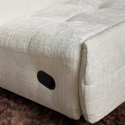 Poltrona relax Chill in tessuto bianco sporco Starfurn