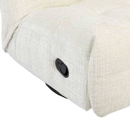 Poltrona relax Chill in tessuto bianco sporco Starfurn