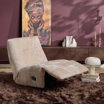 Poltrona relax Chill in tessuto beige Starfurn