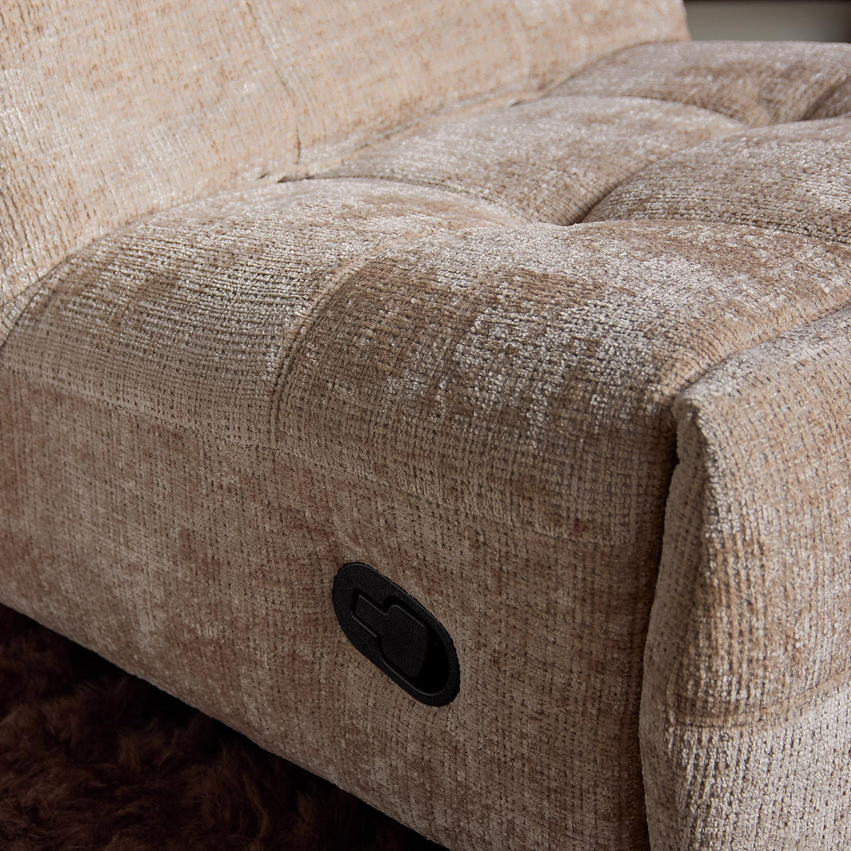 Poltrona relax Chill in tessuto beige Starfurn