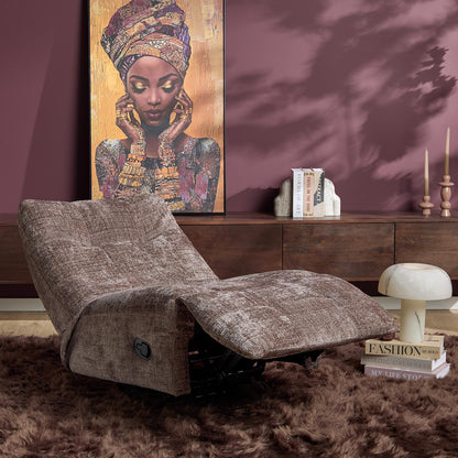 Poltrona relax Chill in tessuto Clay Starfurn