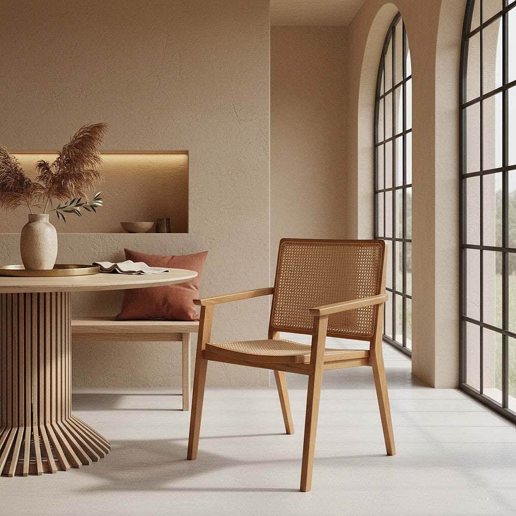 Set di 2 sedie da pranzo Nova in teak Raw Materials