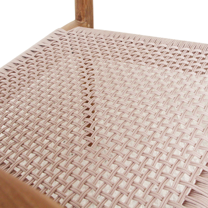 Freya Sedia da pranzo in teak con braccioli Naturale Set da 2 Raw Materials