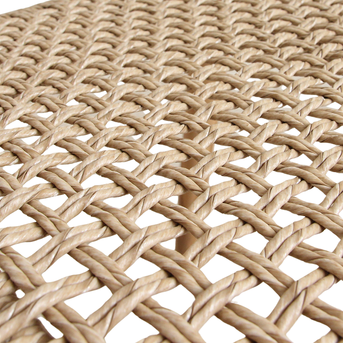 Verano Sedia da Esterno senza Braccioli Naturale Set da 2 Raw Materials
