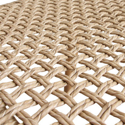 Verano Sedia da Esterno senza Braccioli Naturale Set da 2 Raw Materials