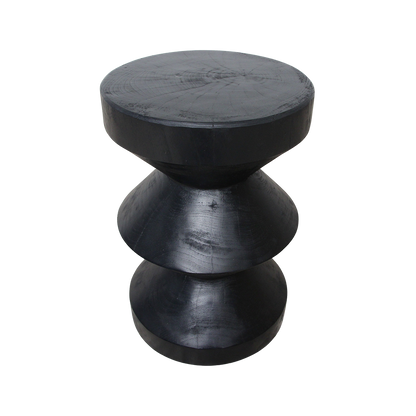 Tavolino laterale Forma Rizo nero Raw Materials