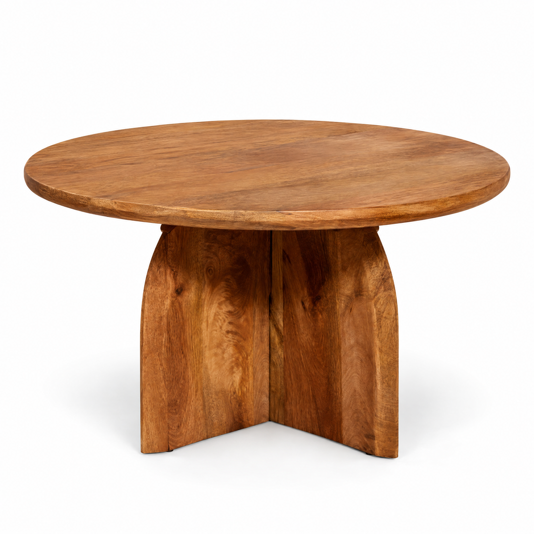 Tavolino Tense in legno di mango rotondo 80 cm Starfurn