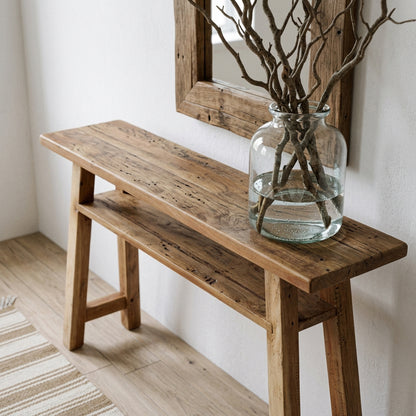 Farmwood tavolo da parete/tavolino grande - legno riciclato FSC