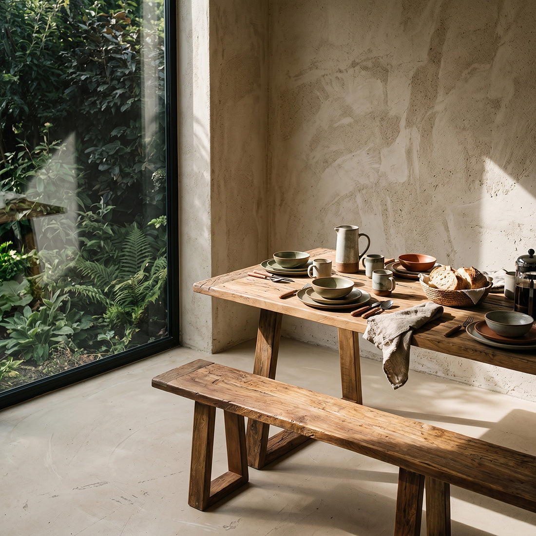 Tavolo da pranzo in teak Farmwood 200 cm Raw Materials