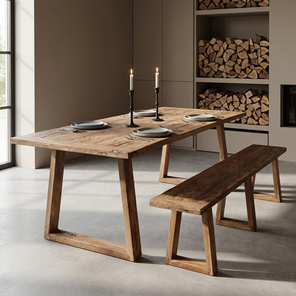 Tavolo da pranzo in teak Farmwood 200 cm Raw Materials