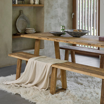 Tavolo da pranzo in teak Farmwood 200 cm Raw Materials