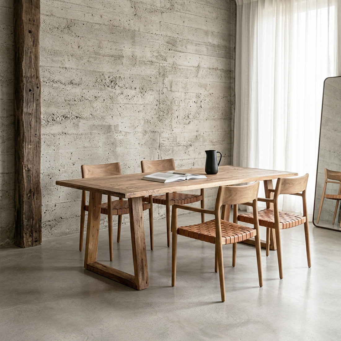 Tavolo da pranzo in teak Farmwood 200 cm Raw Materials