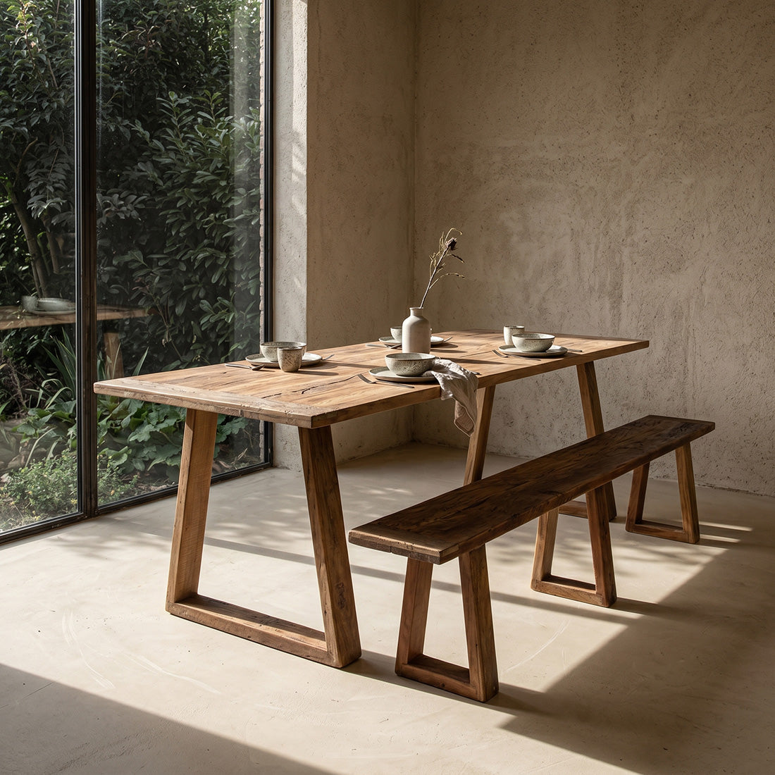Tavolo da pranzo in teak Farmwood 240cm Raw Materials