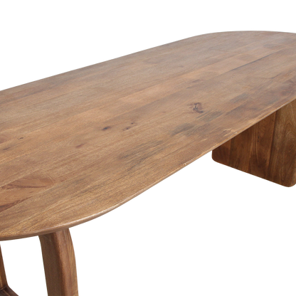 Tavolo da pranzo Bullnose Mix Marrone 180cm Raw Materials