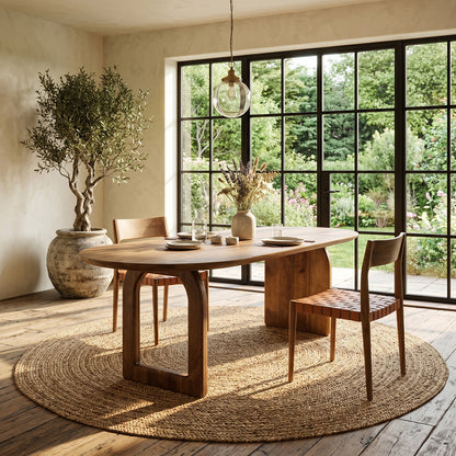 Tavolo da pranzo Bullnose Mix Marrone 200cm Raw Materials