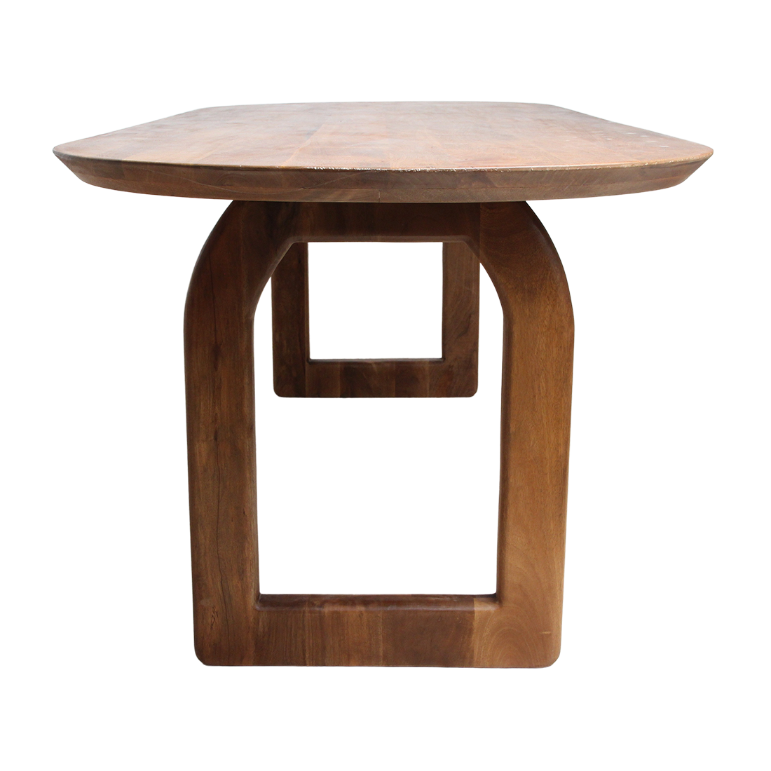 Tavolo da pranzo Bullnose Aperto Marrone 200cm Raw Materials