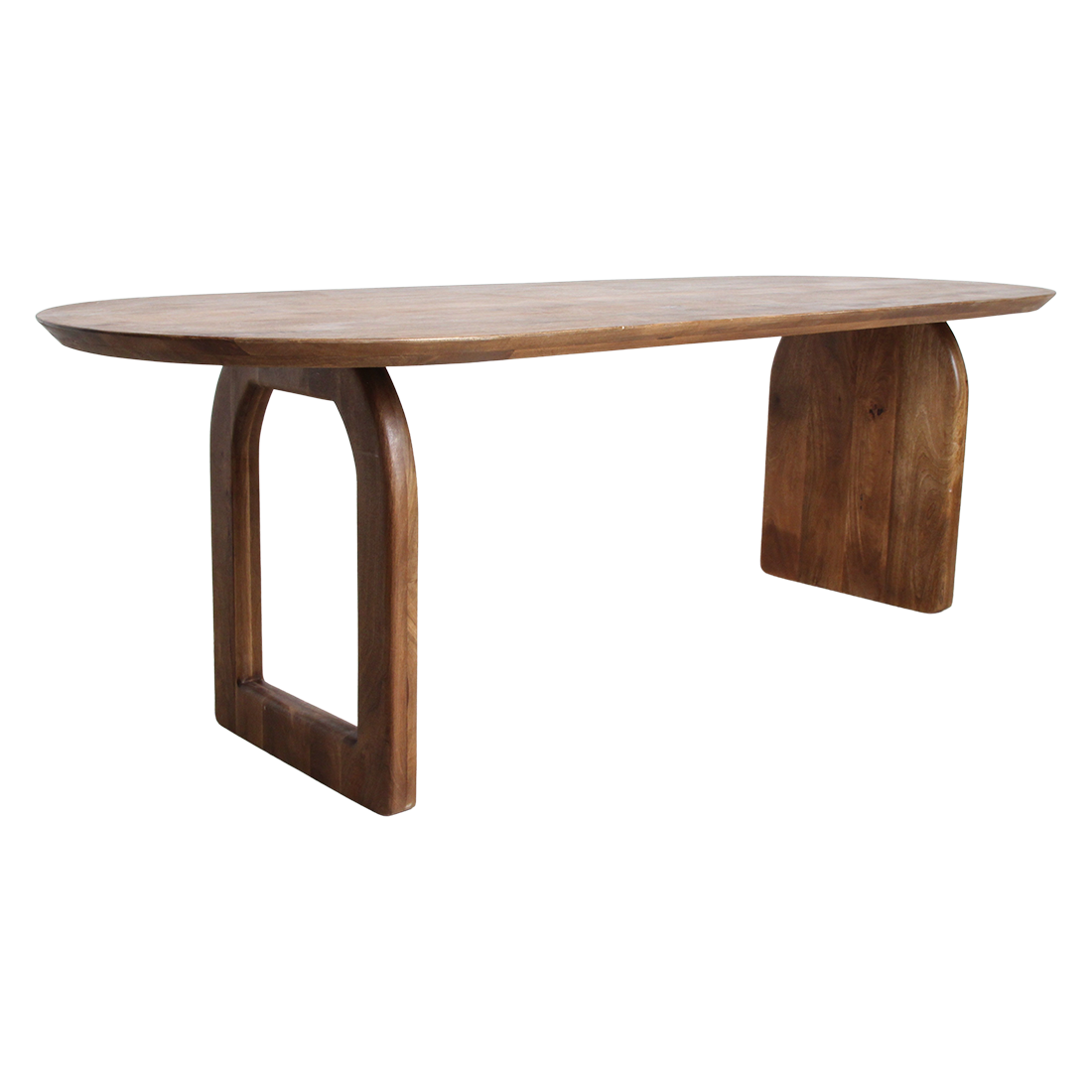 Tavolo da pranzo Bullnose Mix marrone 240cm Raw Materials