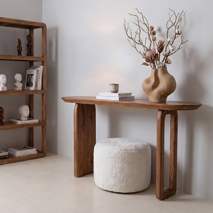 Tavolo Consolle Bullnose Marrone Raw Materials