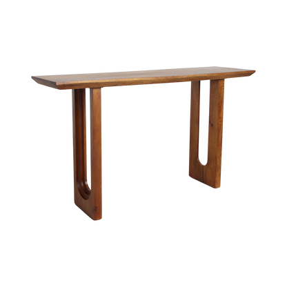 Tavolino laterale Bullnose Smussato Legno di mango Materie prime